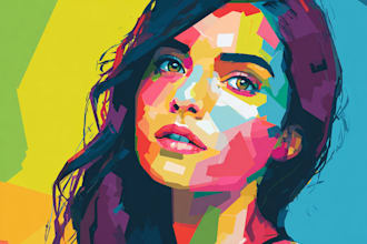 draw comic pop art portrait