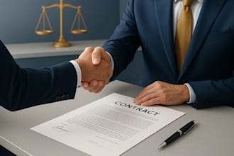 draft custom partnership agreement and legally complaints business contract nda