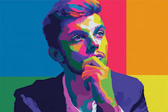 make an unique wpap pop art style