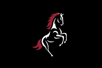 do equine, equestrian, horse, pet, vetenary logo