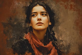 create custom oil painting wall art portrait