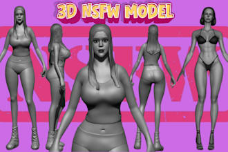 sculpt 3d nsfw character erotic toy figure nsfw art for printing