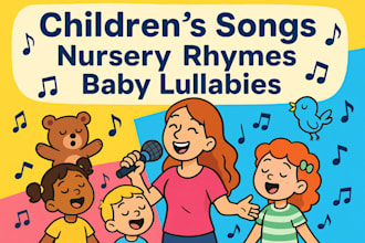 sing joyful childrens songs, nursery rhymes, baby lullabies kids story