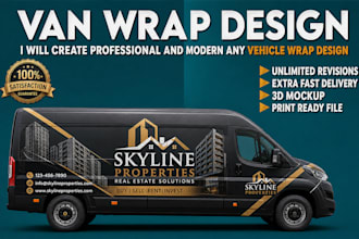 create custom car wrap, racing car wrap, van wrap any vehicle wrap design