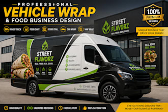create custom car wrap, racing car wrap, van wrap any vehicle wrap design