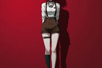 creat design custom danganronpa style character