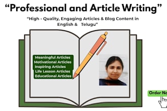 write deeply meaningful and heart touching articles