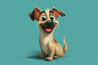draw an amazing cartoon pet