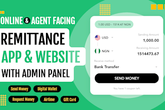create ready to use white label cross border remittance website and mobile apps