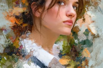 paint digital oil painting portraits