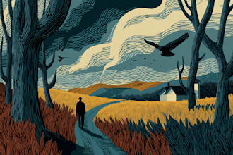 make linocut or woodcut illustrations for you