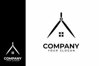 design a modern and professional architect logo for your firm