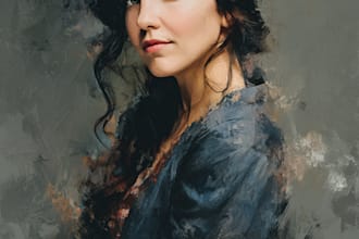 create oil painting, digital oil painting