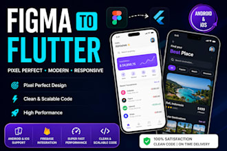 convert figma design to flutter app