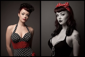 design cute and sexy pin up pinup girl