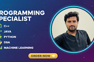 do computer science java, python, cpp programming task and computer science task