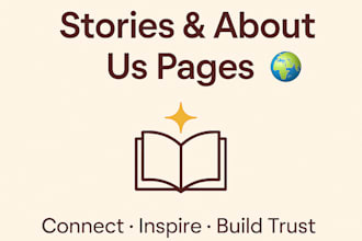 write brand stories and about us pages that connect emotionally