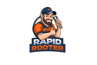 design awesome rapid rooter logo