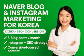 manage your korean blog and instagram with SEO strategy
