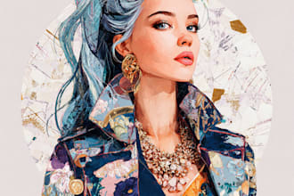 do stunning fashion illustration your style