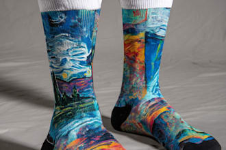 draw digital pattern socks design