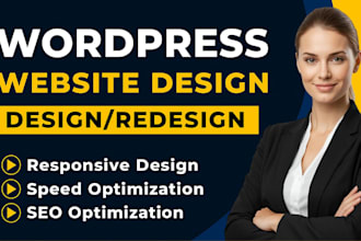 design clean and responsive wordpress website