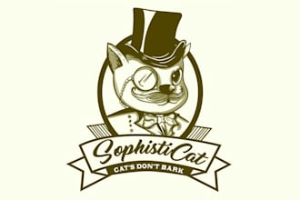 design professional animals magic brand logo