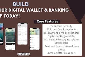 develop digital wallet app digital bank app digital ewallet app
