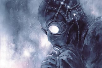 sci fi character illustration or sci fi character