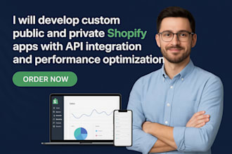 develop public and private shopify apps with API integration and optimization