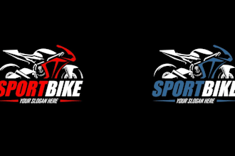 create a modern motorcycle vector logo