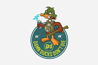 design fantastic duck hunters logo
