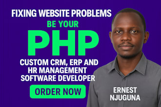 be your php, custom CRM software, erp and HR management software developer