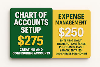 chart of accounts setup and expense management