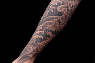 draw custom tattoo design realistic, full sleeve tattoo