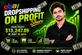 be your ebay va on profit share base USA uk