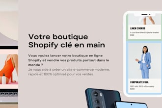 je vais créer votre boutique en ligne shopify