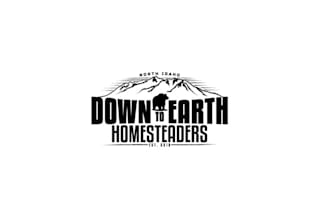 design looks nice logo for down to earth homesteaders