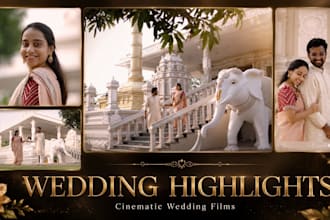 edit your cinematic pre wedding videos