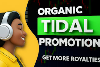 promote your tidal track to genuine listeners worldwide