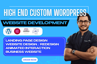 design interactive wordpress website for business