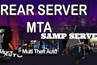 build custom mta server, samp server and script for mta sa server