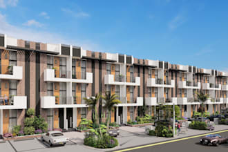 create sketchup model for residential houses, towers  etc