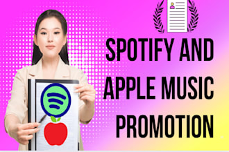 do professional spotify or apple music promotion to boost music billboard chart