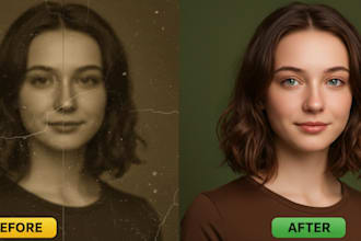 restore, repair, and colorize your old or damaged photos