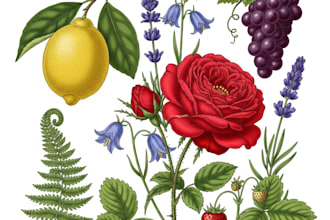 make botanical product illustration