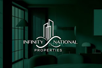 do modern real estate, mortgage, construction and property logo design