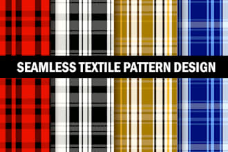 design seamless plaid pattern and tartan fabric textures