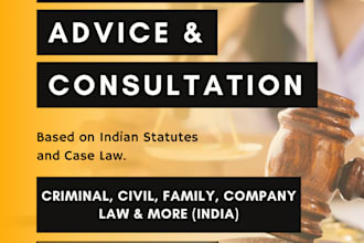 provide expert legal advice and consultation on indian laws