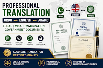 translate government, visa and immigration, english arabic